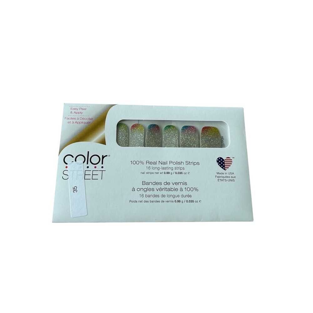 🆕Color Street Rainbow Glitter Nails